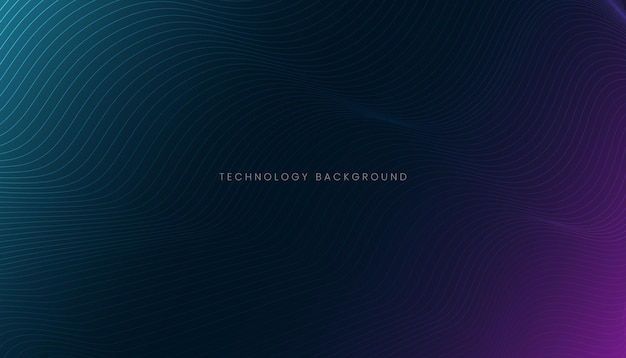 Vector abstract technology particles lines background