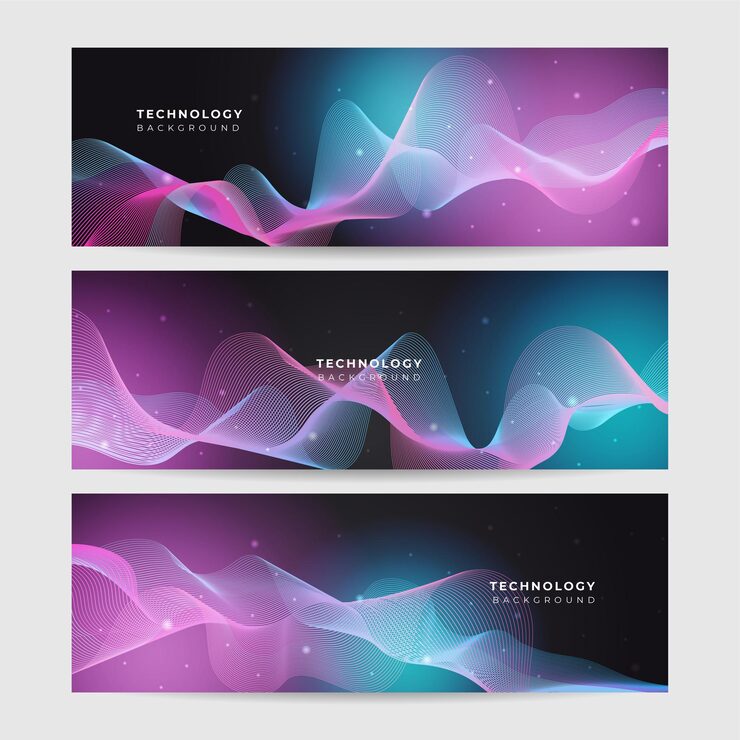 Vector abstract technology particles mesh network background data technology background connecting dots and lines on dark background vector abstract graphic design banner pattern background web template