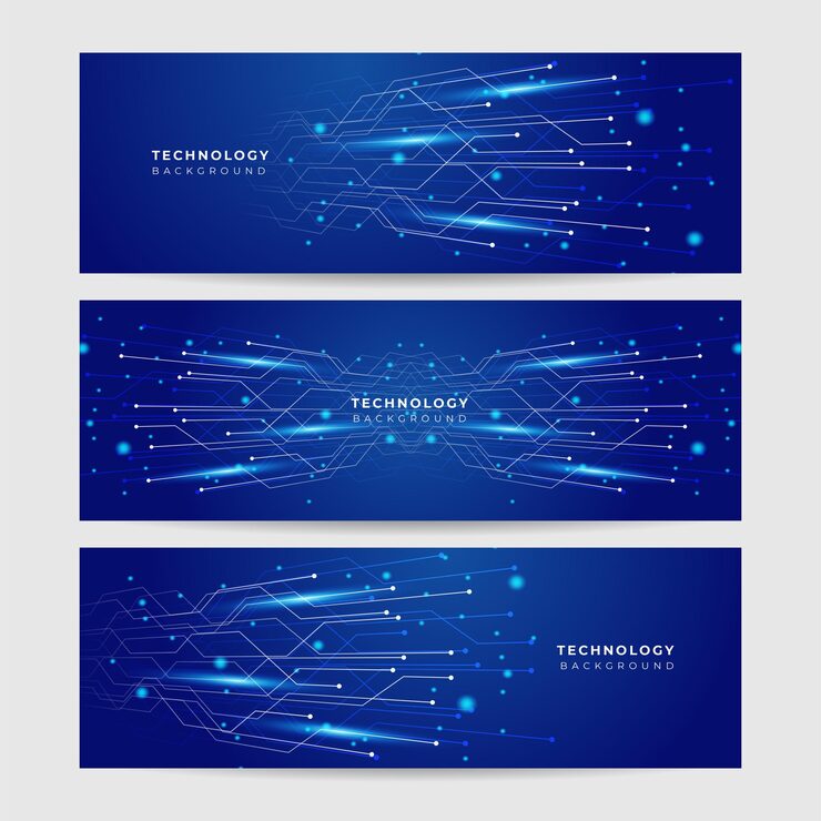 Vector 抽象技术粒子网格网络背景 数据技术背景 在黑暗背景上连接点和线 矢量抽象图形设计 横幅图案背景网页模板