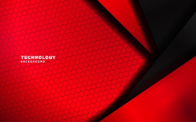 Abstract technology red sport carbon background