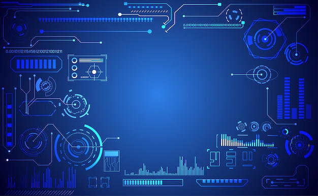 Vettore tecnologia astratta ui futuristico