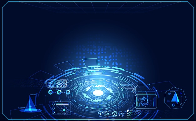 Abstract technology ui futuristic