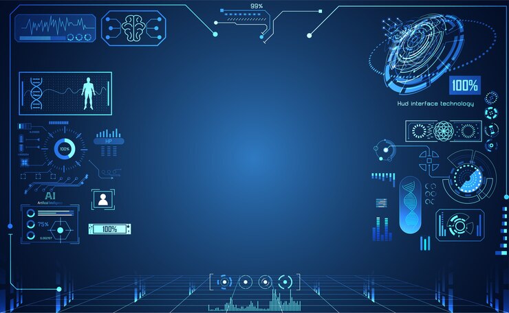 Vector 추상 기술 ui 미래