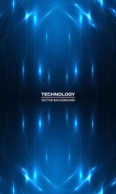 Vector abstract technology vertical cover background