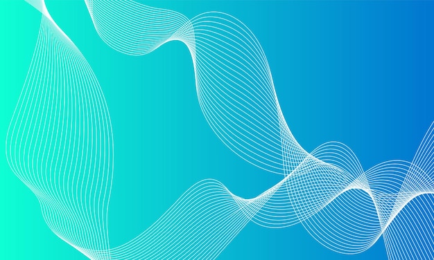 Abstract template background with wave design Digital frequency track equalizer Stylized line art background Colorful shiny wave with lines created using blend tool Vector Illustration