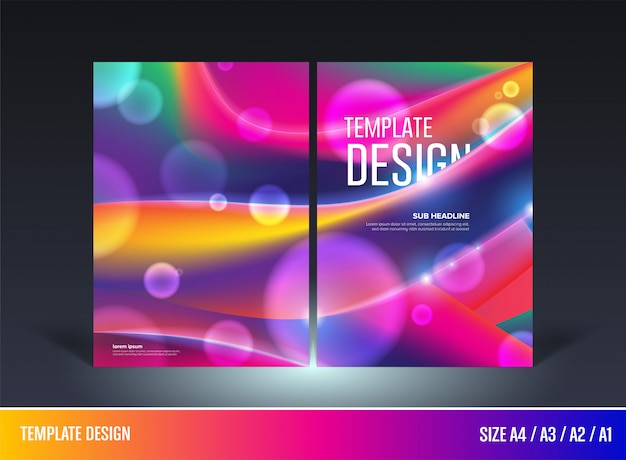 Abstract template design