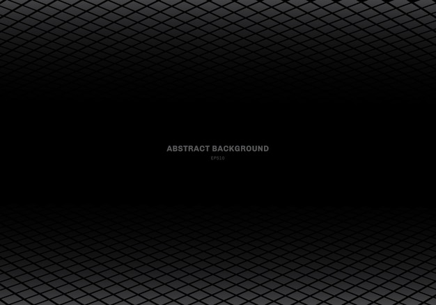 Abstract template gray square black background