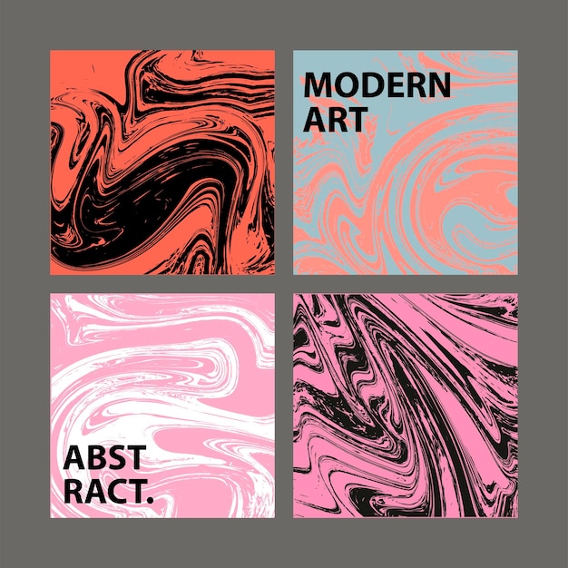 Abstract templates for web Fluid art Modern art