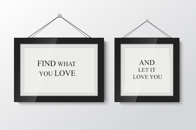 Abstract text box with white frame on clear background