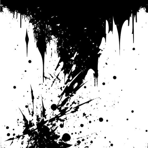 Abstract texture background black white grunge Vector