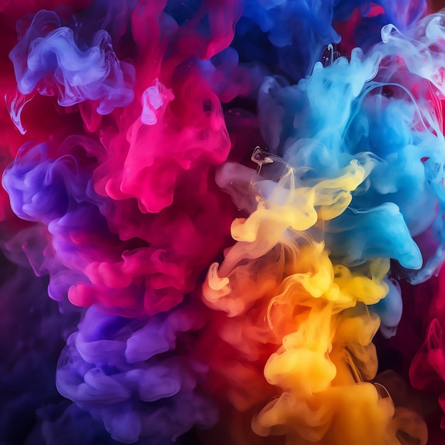 Vector abstract texture background wallpaper cloud colours vibrant creativity concept vivid smoke explosi