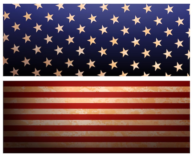 Vector abstract texture composition with elements of the flag of america