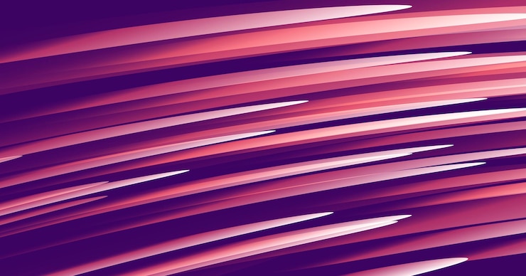 Vector abstract textured background of straight lines forming 3d pattern of flying comets