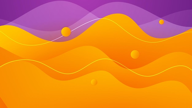 Lo sfondo vettoriale astratto con texture con colore arancione e viola può essere utilizzato per poster di banner che coprono pubblicità promozionale e altro ancora