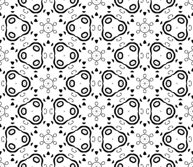 Abstract thin line curly seamless pattern. Linear ornamental geometric background. Wrapping paper.