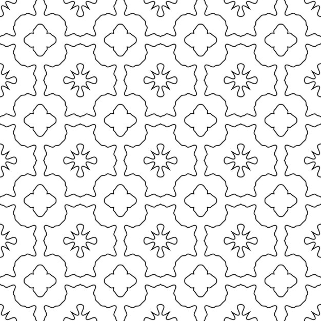 Vector abstract thin line seamless pattern. linear ornamental geometric background. wrapping paper.