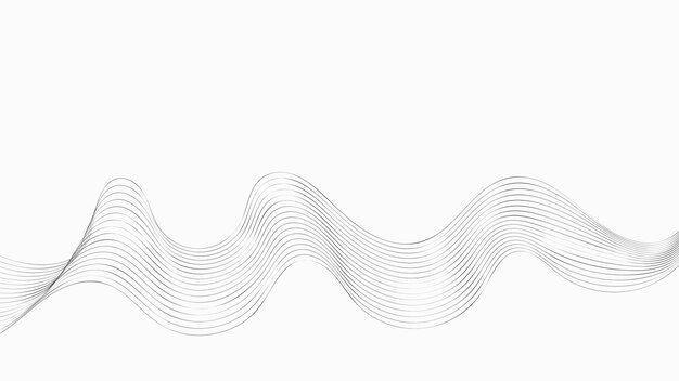 abstract thin wave lines background