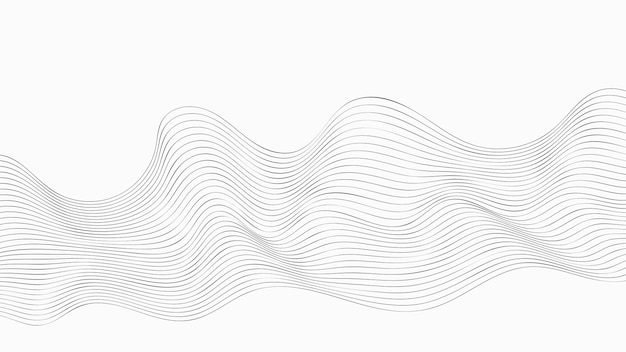 abstract thin wave lines background