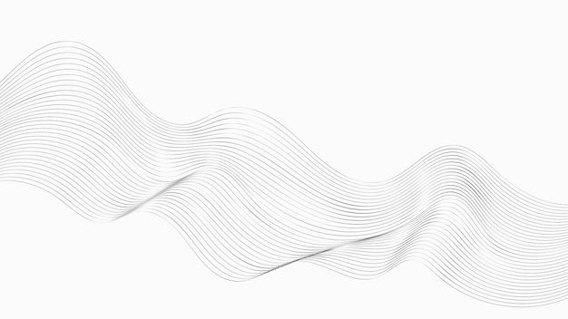 abstract thin wave lines background