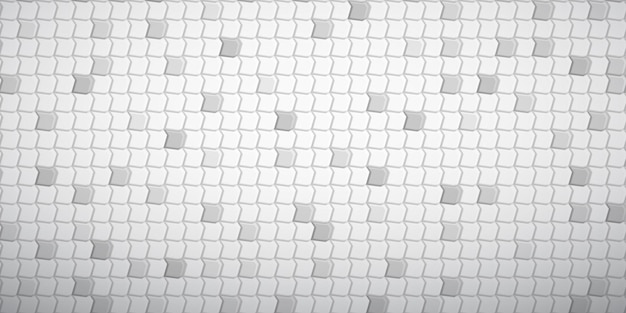 Вектор Абстрактный плиточный фон из многоугольников, подогнанных друг к другу, в белом и сером цветах