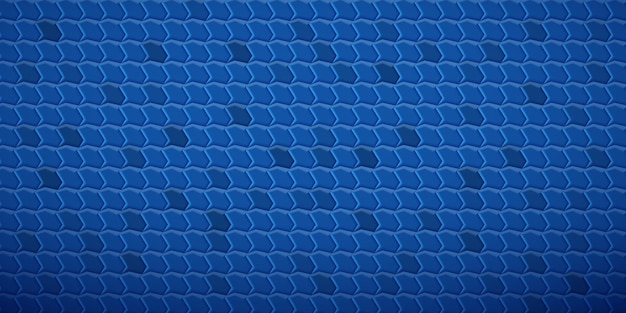 Abstract tiled background of polygons fitted to each other, in blue colors