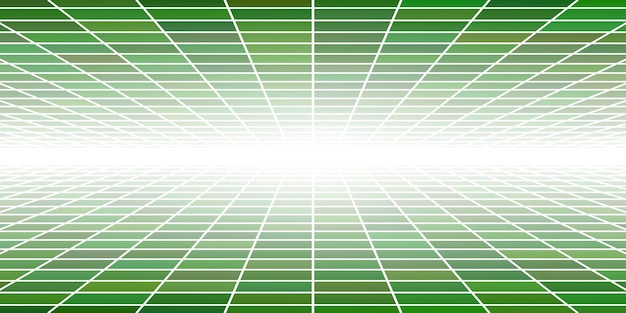 Abstract tiled background with perspective in green colors