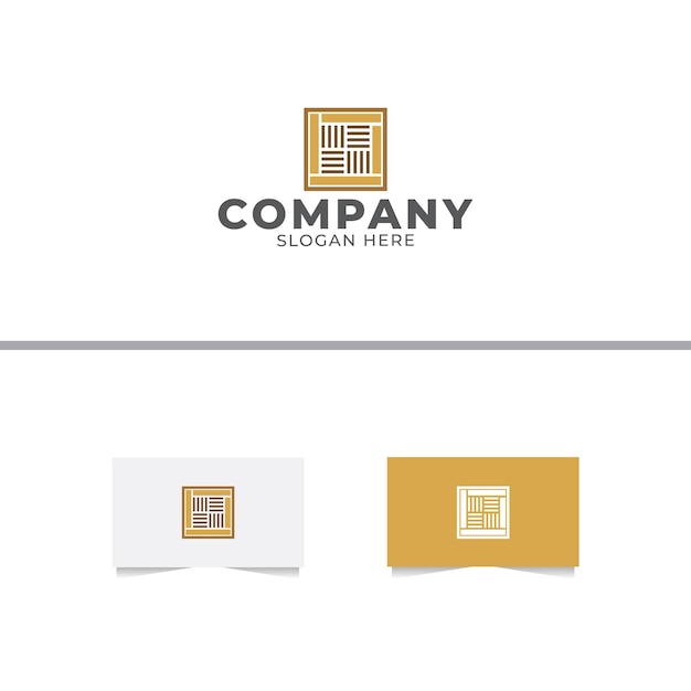 Abstract Tiles Logo Design Template