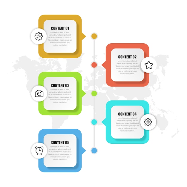 Abstract timeline infographic  business strategy