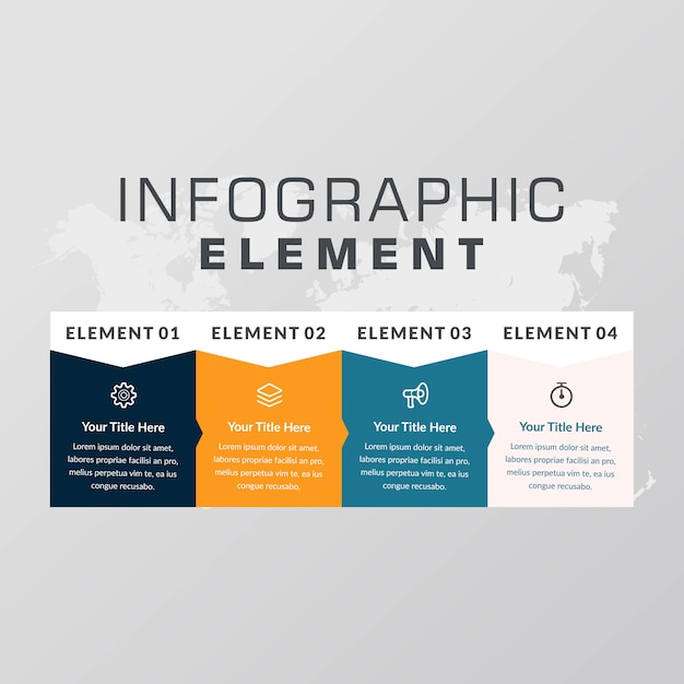 추상 타임 라인 Infographic 요소 디자인