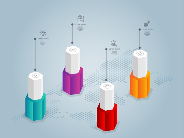 Vector abstract timeline infographics