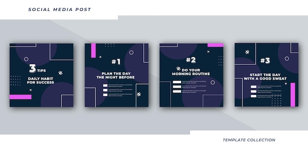 abstract tips instagram post collection