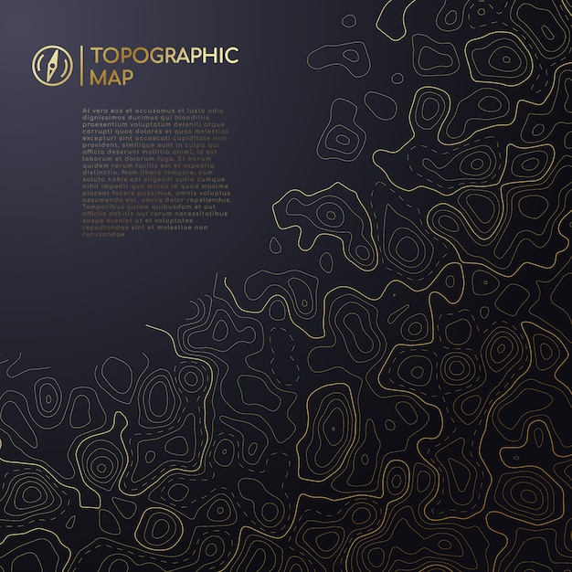 Mappa topografica astratta