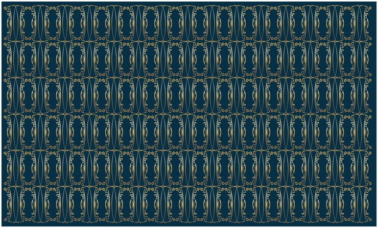 Abstract traditional pattern with leaf flower and lines