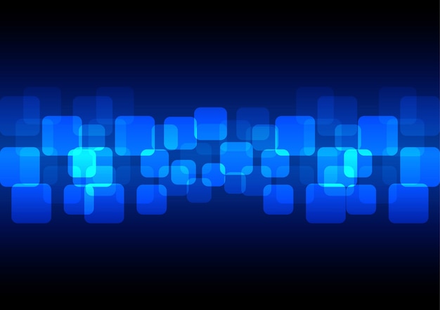 Abstract transparent blue rectangle background