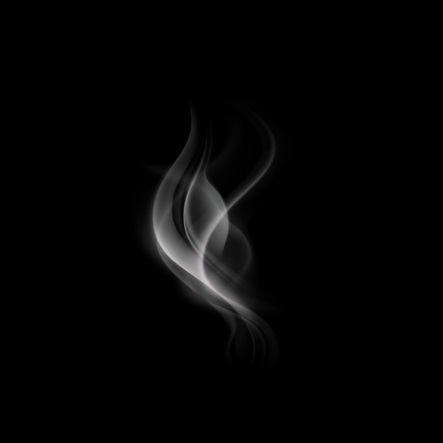 Vector abstract transparent smoke