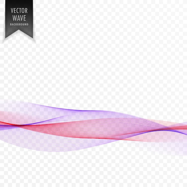 Abstract transparent smooth pink wave background