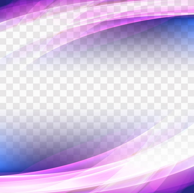 Vector abstract transparent wave background