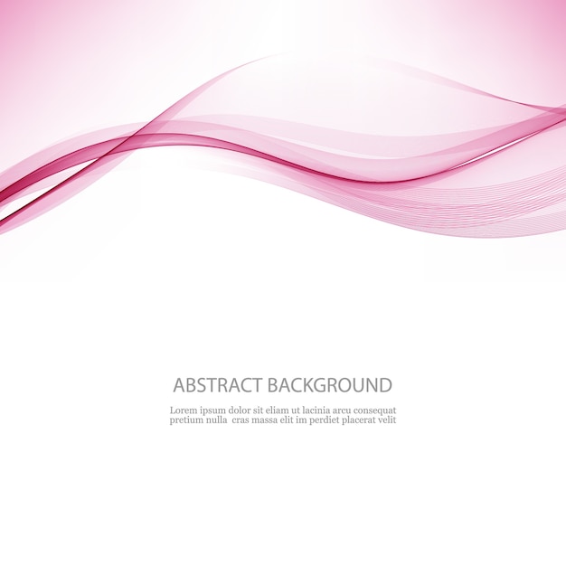 Vector abstract  transparent wave pink wave flow background