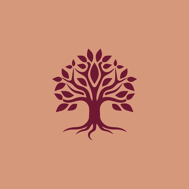 Abstract tree company logo template