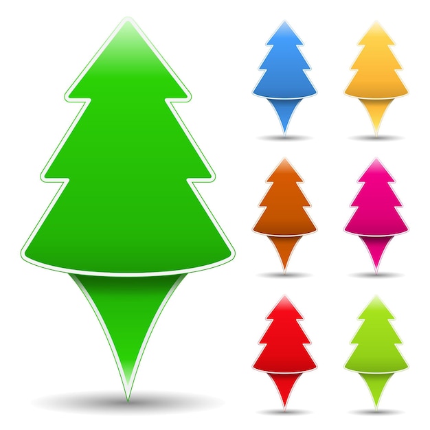 Abstract tree icon vector eps10 illustration