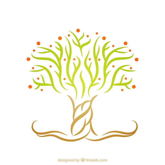 Vector abstract tree logo