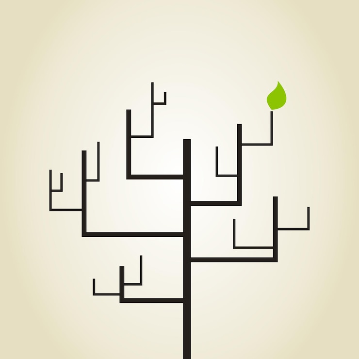 Vector abstract tree