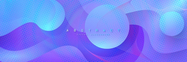 Vector abstract trendy background with gradient shapes composition