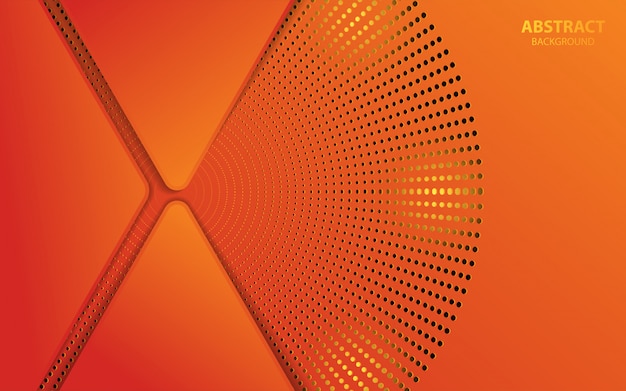 Vector abstract trendy background with orange color