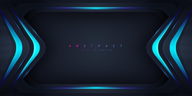 Abstract trendy geometric vector background abstract blue light rays effect background