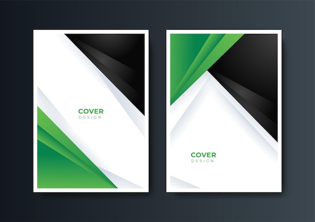 Abstract trendy green black gradient modern covers geometric pattern template design background Template for presentation magazine flyer annual report poster and business card