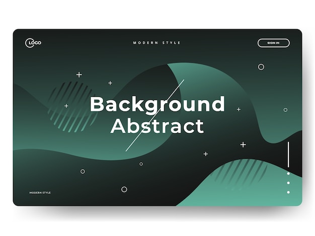 Abstract trendy landing pages, can be used for web development