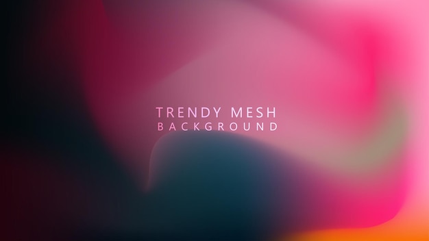 abstract trendy mesh web banner background trendy soft holographic gradient abstract vector illustration for header landing page and poster watercolor mesh design of vibrant blend colors