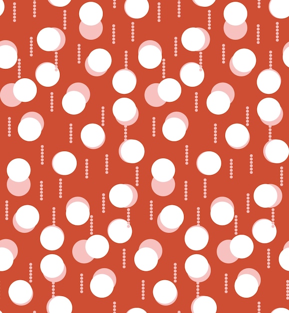 Abstract Trendy Retro Dots Seamless Vector Pattern Chic Colors Perfect fo Allover Fabric Print