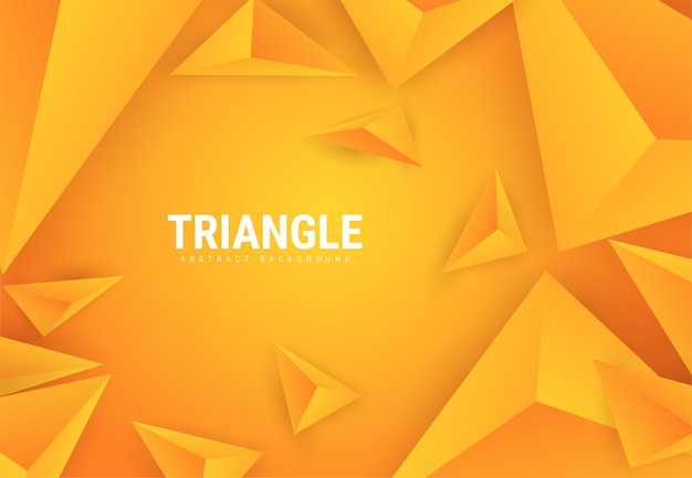 Abstract Triangle Background. 3D Triangles. Modern Wallpaper.